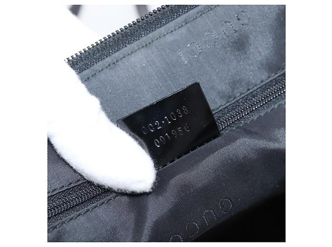 Borsa a Tracolla GUCCI Nylon Nero Argento 002 1038 Auth ep16102 - vista 12