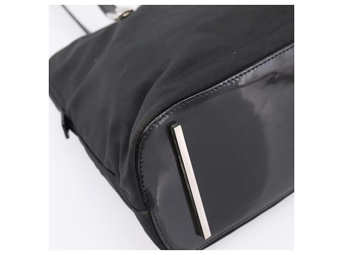 Borsa a Tracolla GUCCI Nylon Nero Argento 002 1038 Auth ep16102 - vista 17