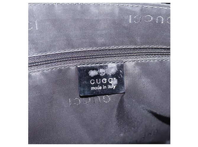 Borsa a Tracolla GUCCI Nylon Nero Argento 002 1038 Auth ep16102 - vista 19