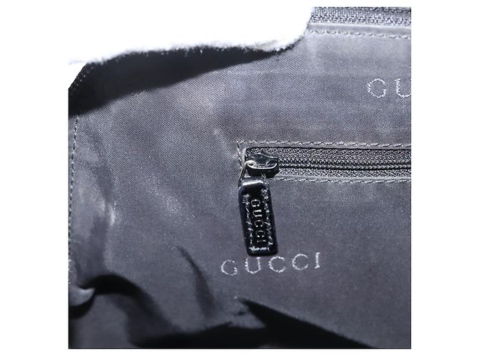 Borsa a Tracolla GUCCI Nylon Nero Argento 002 1038 Auth ep16102 - vista 22