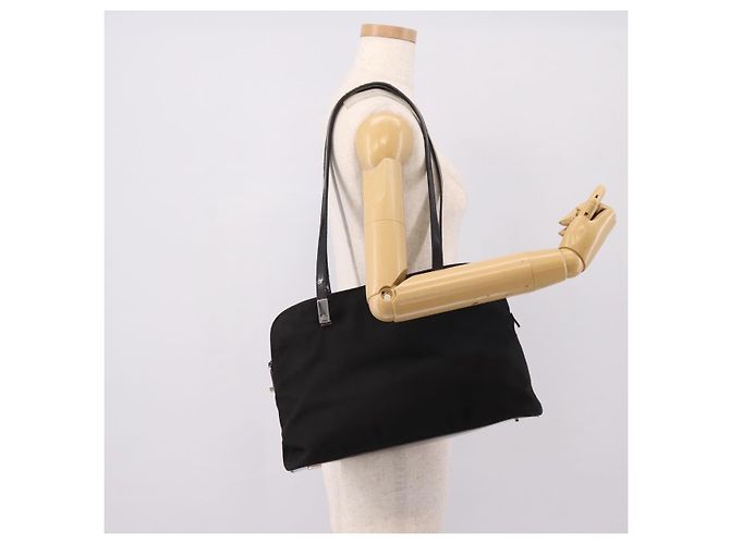Borsa a Tracolla GUCCI Nylon Nero Argento 002 1038 Auth ep16102 - vista 24