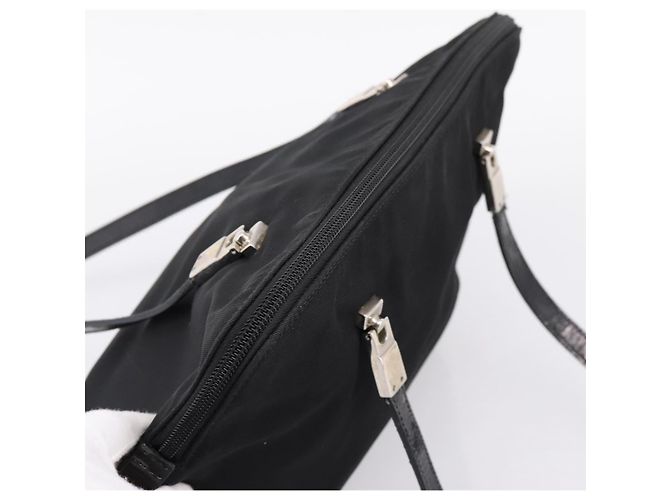 Borsa a Tracolla GUCCI Nylon Nero Argento 002 1038 Auth ep16102 - vista 6