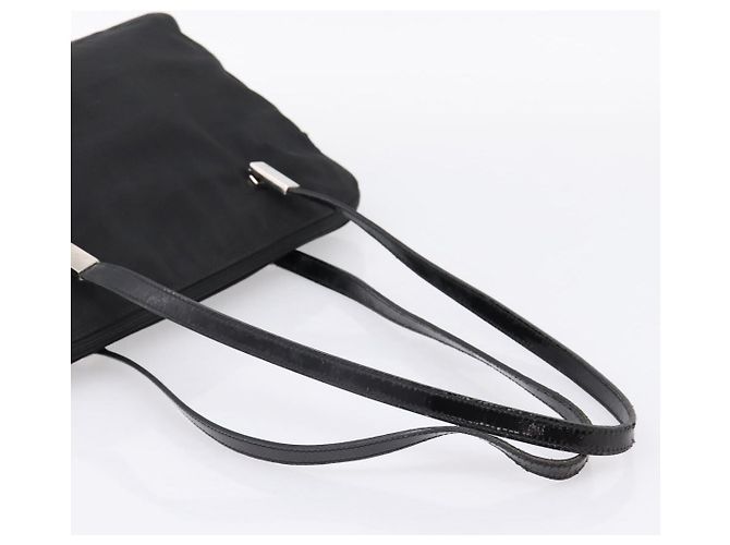 Borsa a Tracolla GUCCI Nylon Nero Argento 002 1038 Auth ep16102 - vista 7