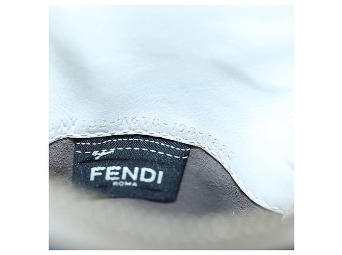 Tracolla FENDI Strap You in pelle 37'' White Gold Auth bs37411 Bianco D'oro - vista 12