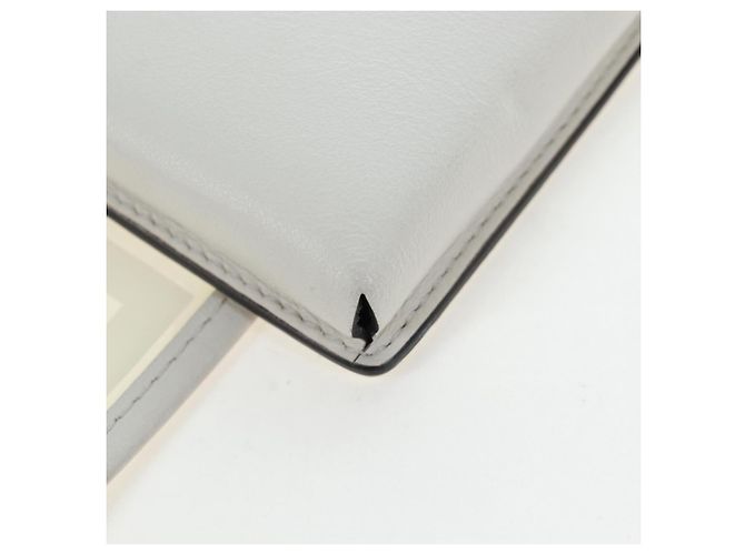 Tracolla FENDI Strap You in pelle 37'' White Gold Auth bs37411 Bianco D'oro - vista 15