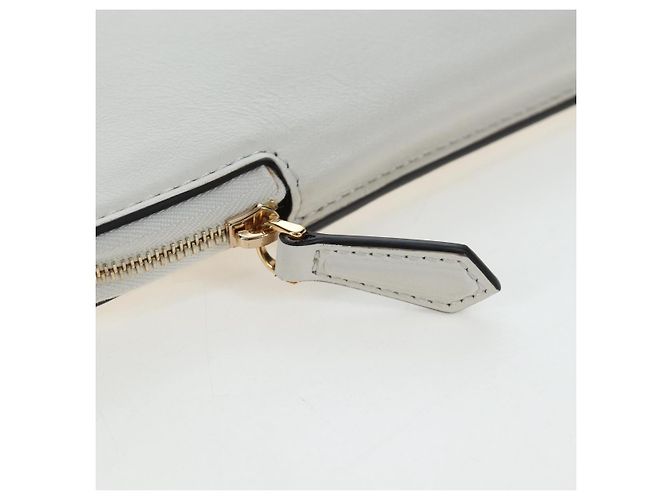 Tracolla FENDI Strap You in pelle 37'' White Gold Auth bs37411 Bianco D'oro - vista 20