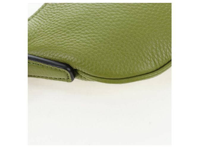 Borsa a tracolla mini GUCCI Web Sherry Line in pelle Verde Argento 821831 Auth 205894V - vista 15