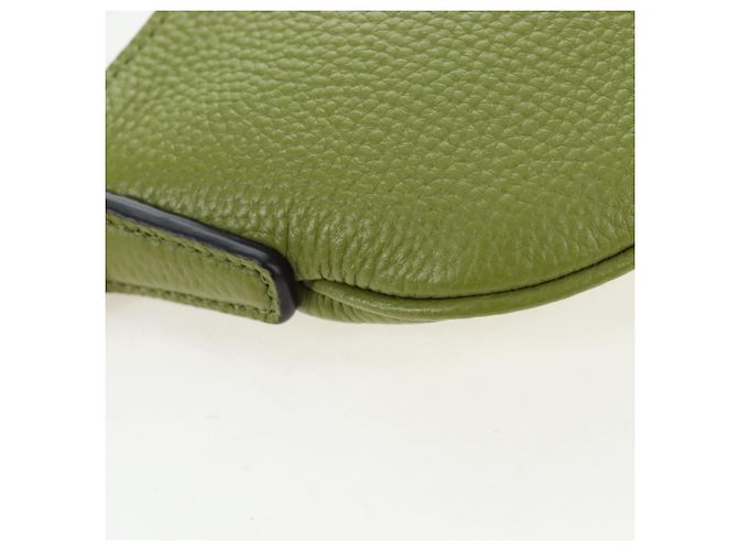 Borsa a tracolla mini GUCCI Web Sherry Line in pelle Verde Argento 821831 Auth 205894V - vista 17