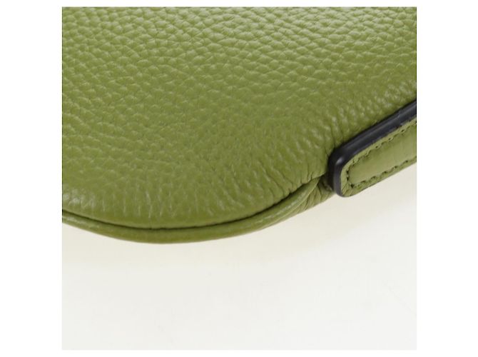 Borsa a tracolla mini GUCCI Web Sherry Line in pelle Verde Argento 821831 Auth 205894V - vista 18