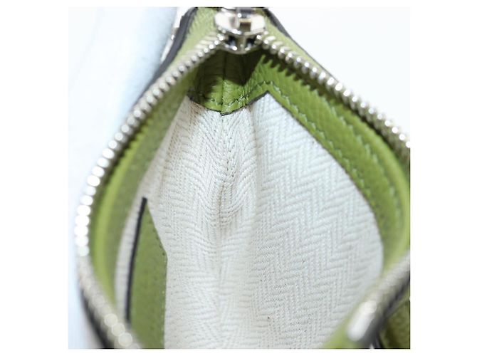 Borsa a tracolla mini GUCCI Web Sherry Line in pelle Verde Argento 821831 Auth 205894V - vista 23