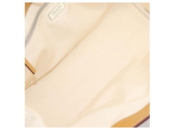 PRADA Handtasche Canvas 2way White Silver Auth ep15981 Silber Weiß - Ansicht 11