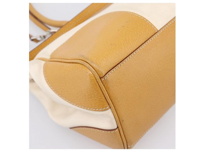PRADA Handtasche Canvas 2way White Silver Auth ep15981 Silber Weiß - Ansicht 18
