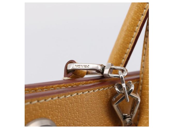 PRADA Handtasche Canvas 2way White Silver Auth ep15981 Silber Weiß - Ansicht 20