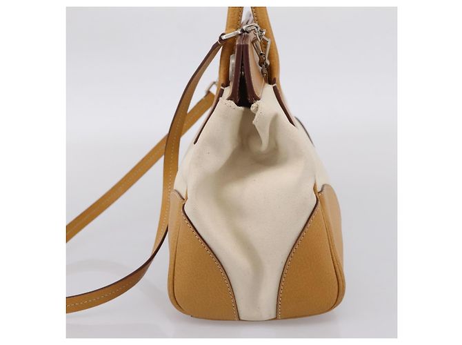PRADA Handtasche Canvas 2way White Silver Auth ep15981 Silber Weiß - Ansicht 4