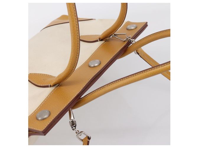 PRADA Handtasche Canvas 2way White Silver Auth ep15981 Silber Weiß - Ansicht 6