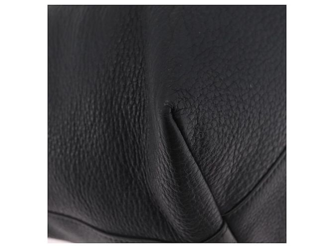 Borsa Tote PRADA in pelle Vittero Dino Nero Oro Auth 203881V D'oro - vista 18