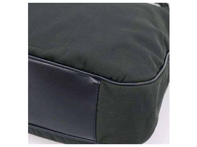Borsa a mano GUCCI Bamboo Nylon 2way Outlet Green Silver 001 1577 Auth ep16071 Argento Verde - vista 10