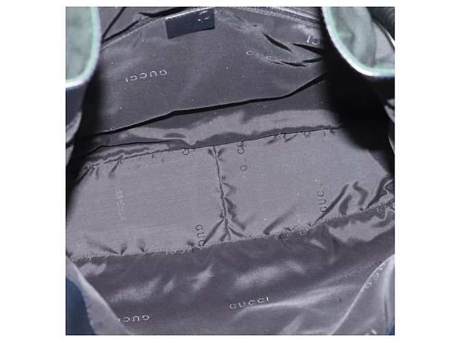 Borsa a mano GUCCI Bamboo Nylon 2way Outlet Green Silver 001 1577 Auth ep16071 Argento Verde - vista 11