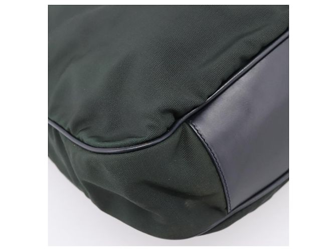 Borsa a mano GUCCI Bamboo Nylon 2way Outlet Green Silver 001 1577 Auth ep16071 Argento Verde - vista 15