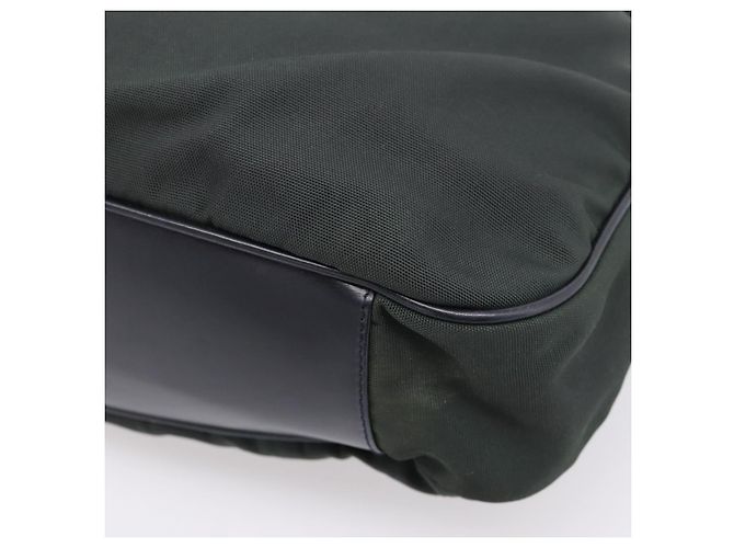Borsa a mano GUCCI Bamboo Nylon 2way Outlet Green Silver 001 1577 Auth ep16071 Argento Verde - vista 16
