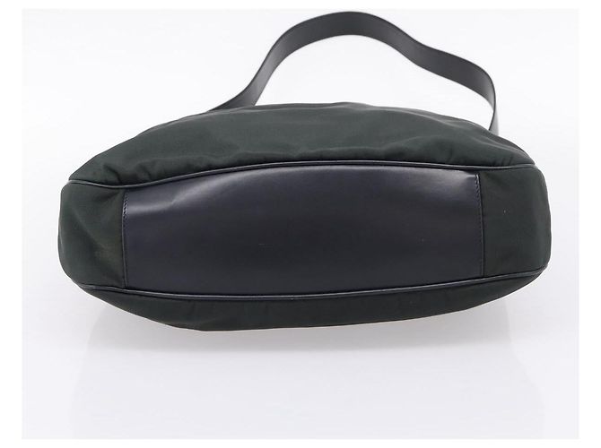Borsa a mano GUCCI Bamboo Nylon 2way Outlet Green Silver 001 1577 Auth ep16071 Argento Verde - vista 5