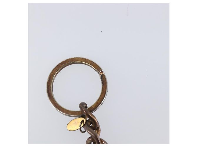 Porte-clés CHANEL métal Gold Tone CC Auth bs37293 - vue 8