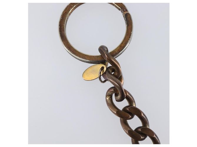 Porte-clés CHANEL métal Gold Tone CC Auth bs37293 - vue 9
