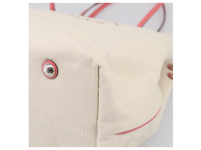 Bolso Cabas MM LOUIS VUITTON Canvas White M94502 LV Auth ep16110A Blanco - vista 9