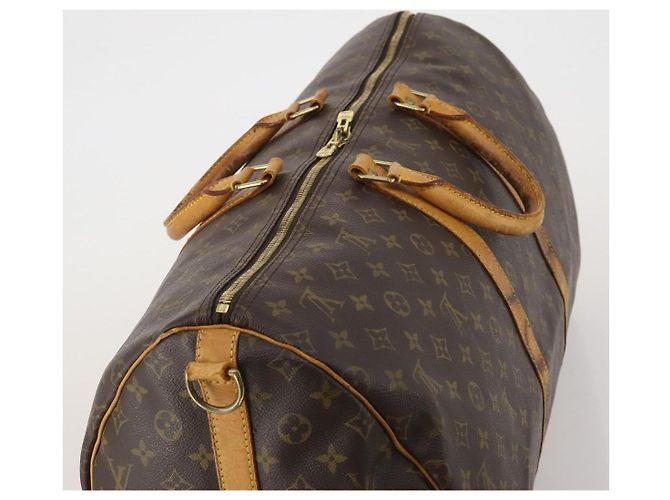 LOUIS VUITTON Monogram Keepall Bandouliere 55 Borsa Boston M41414 LV Auth 202594 Monogramma - vista 6