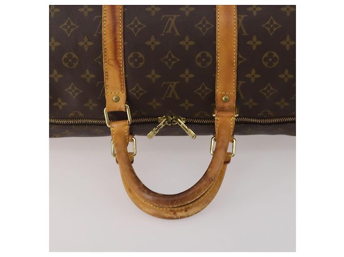 LOUIS VUITTON Monogram Keepall Bandouliere 55 Borsa Boston M41414 LV Auth 202594 Monogramma - vista 7