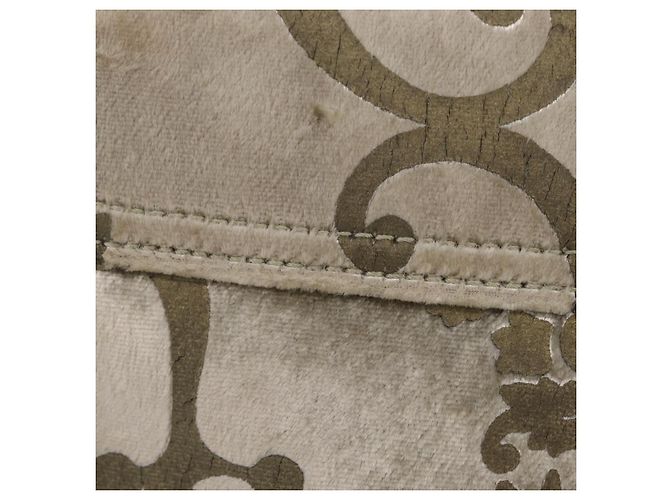 Borsa a Tracolla GUCCI Velluto Beige Argento 001 3829 Auth 206290A - vista 5