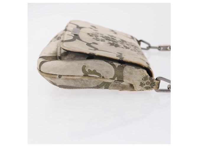 Borsa a Tracolla GUCCI Velluto Beige Argento 001 3829 Auth 206290A - vista 6
