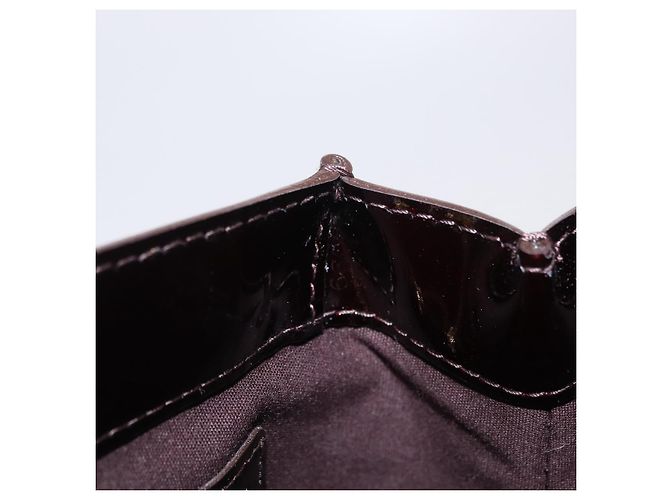 LOUIS VUITTON Monogram Vernis Wilshire PM Hand Bag Amarante M93641 Auth 206294A Bordò - vista 12