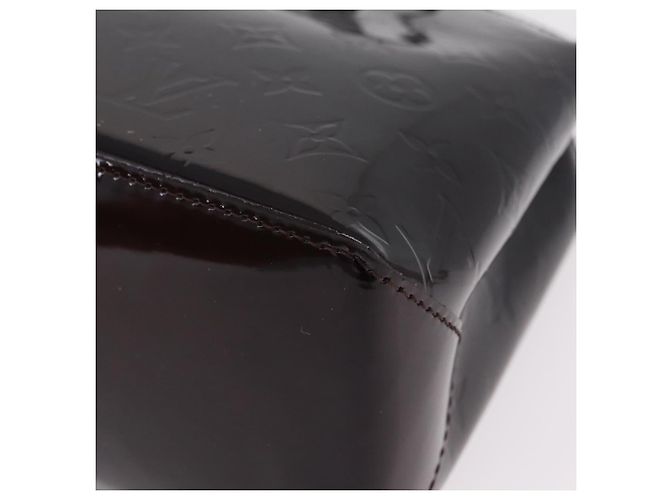 LOUIS VUITTON Monogram Vernis Wilshire PM Hand Bag Amarante M93641 Auth 206294A Bordò - vista 18