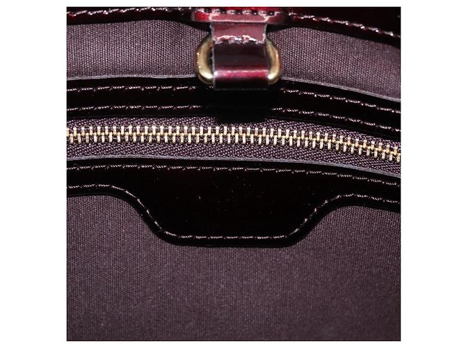 LOUIS VUITTON Monogram Vernis Wilshire PM Hand Bag Amarante M93641 Auth 206294A Bordò - vista 20