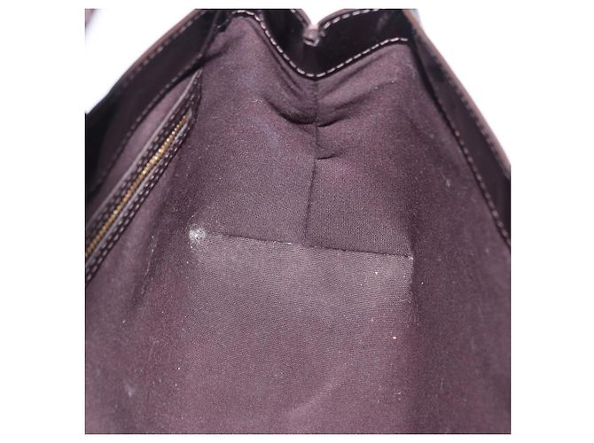 LOUIS VUITTON Monogram Vernis Wilshire PM Hand Bag Amarante M93641 Auth 206294A Bordò - vista 21