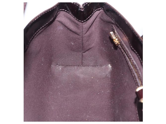 LOUIS VUITTON Monogram Vernis Wilshire PM Hand Bag Amarante M93641 Auth 206294A Bordò - vista 22