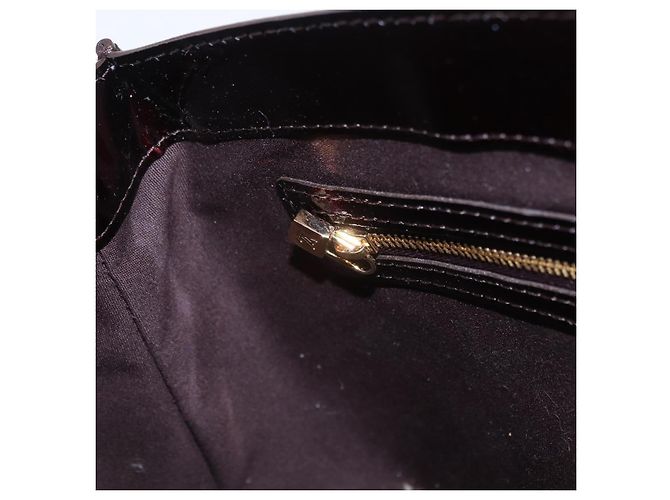 LOUIS VUITTON Monogram Vernis Wilshire PM Hand Bag Amarante M93641 Auth 206294A Bordò - vista 23
