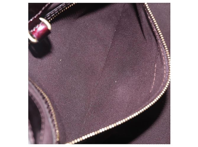 LOUIS VUITTON Monogram Vernis Wilshire PM Hand Bag Amarante M93641 Auth 206294A Bordò - vista 24