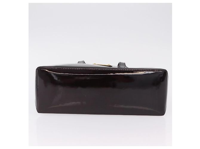 LOUIS VUITTON Monogram Vernis Wilshire PM Hand Bag Amarante M93641 Auth 206294A Bordò - vista 7