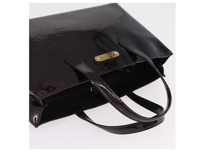 LOUIS VUITTON Monogram Vernis Wilshire PM Hand Bag Amarante M93641 Auth 206294A Bordò - vista 8