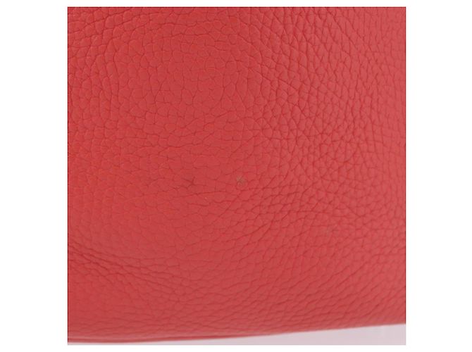 Hermès Sac à main HERMES Pico Tan Lock MM en cuir Rose Argent Auth 203257SAM Argenté - vue 3