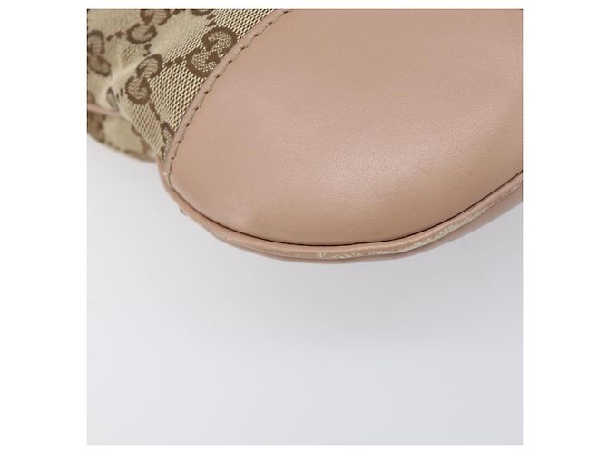 Borsa a tracolla GUCCI GG Canvas Mayfair Beige Gold 257065 Auth 206073V D'oro - vista 17