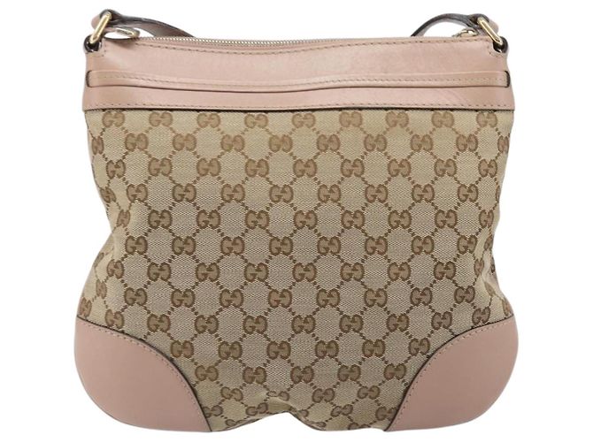 Borsa a tracolla GUCCI GG Canvas Mayfair Beige Gold 257065 Auth 206073V D'oro - vista 2