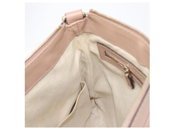 Borsa a tracolla GUCCI GG Canvas Mayfair Beige Gold 257065 Auth 206073V D'oro - vista 24