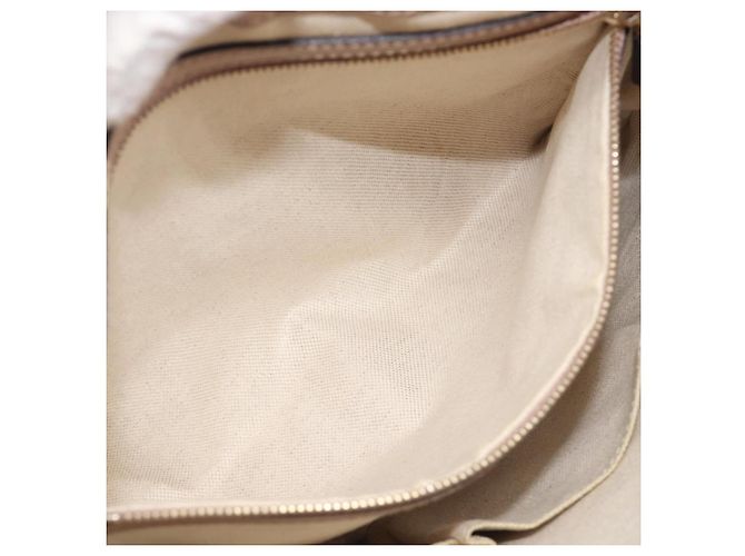 Borsa a tracolla GUCCI GG Canvas Mayfair Beige Gold 257065 Auth 206073V D'oro - vista 26