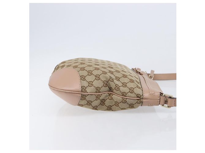 Borsa a tracolla GUCCI GG Canvas Mayfair Beige Gold 257065 Auth 206073V D'oro - vista 3