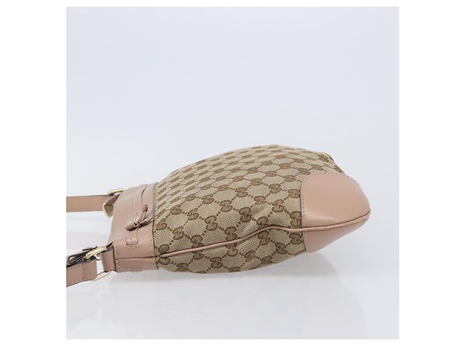 Borsa a tracolla GUCCI GG Canvas Mayfair Beige Gold 257065 Auth 206073V D'oro - vista 4