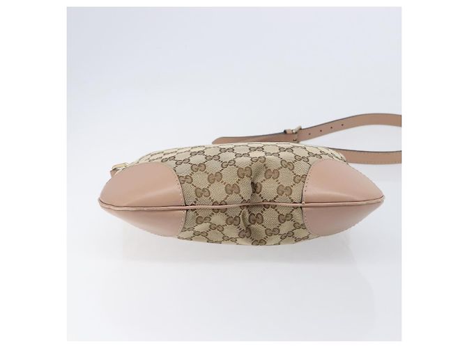 Borsa a tracolla GUCCI GG Canvas Mayfair Beige Gold 257065 Auth 206073V D'oro - vista 5