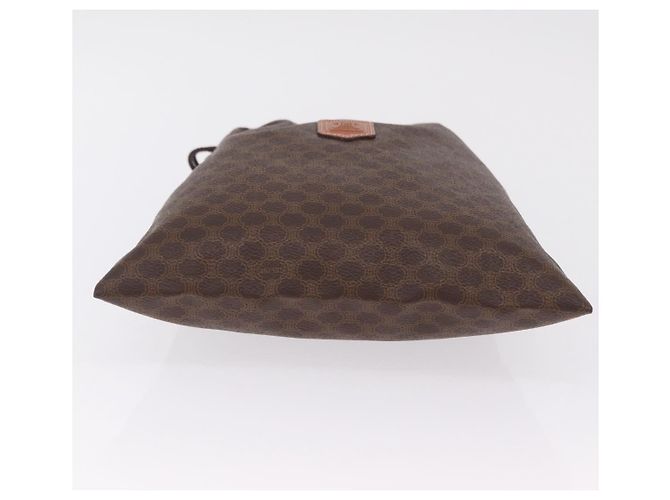 Céline Pouch CELINE Macadam Canvas PVC Brown Gold Tone Auth mr2962 Marrone - vista 5